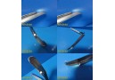 Mercury Fiber Optic 2001 MiL 3 Laryngoscope Blade W/ Sunmed Slim Handle ~ 24684