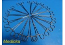 Lot of 15 Miltex 16-100 Allen Intestinal Clamps, Forceps, 8", 1X2 Teeth ~ 25962