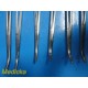 9X Weck Sklar Haslam Assorted Forceps, 8-10.75", Straight / Curved ~ 25910