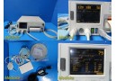 GE 120 Series Model 0128 Maternal Fetal Monitor W/ Transducers & Leads ~ 26224