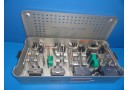 SMITH & NEPHEW RICHARDS GENESIS II REVISION INSTRUMENT TRAY SIZE 1-2 & 7-8 (6379