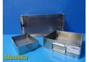  Lot of 3 Miltex Inc Instruments Sterilization Tray Set (3-405 / 3-500) ~ 26881