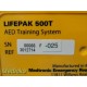 MEDTRONIC Lifepak 500T AED 3012714 Training System W/ Cover & Battery Case ~ 27519