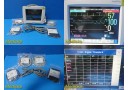 Philips M8002A Intellivue MP30 Monitor W/ M3001A Module & Patient Leads ~ 27628