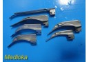 Lot of 6 Rusch Sunmed W.A Assorted MAC/MIL Standard Laryngoscope Blades ~ 28182
