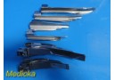6X Foregger MAC,MIL,WIS,WIS-Hipple, Bennetts Assorted Laryngoscope Blades ~28183