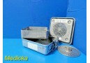 Case Medical Sterilization Container W/ Lid, Basket & Retention Plate ~ 28673