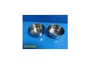 2X Vollrath Stainless Steel 8741 Surgical Bowl / Sponge Bowl / Cysto Bowl ~24334