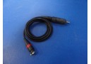 GENERIC FIBEROPTIC LIGHT SOURCE / LIGHT GUIDE CABLE , BLACK , 7' Length ~ 12919