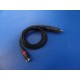 GENERIC FIBEROPTIC LIGHT SOURCE / LIGHT GUIDE CABLE , BLACK , 7' Length ~ 12919