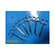 Lot of 11 V. Mueller Sklar Isurg Pakistan Assorted Angled Scissors ~ 24009