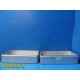 Lot of 2 Wagner Steriset With Thermoloc Sterilization Container Base ONLY ~29472