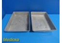 2X Unbranded Assorted Surgical Instruments Trays (13.15" x 9.5" x 2") ~ 29834