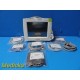 Philips M8002A Intellivue MP30 Patient Monitor W/ MMS Module & Leads ~ 29708