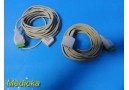 2X GE 412931-021 (2106311-00) ECG Trunk Cable, 3/5 Lead, AHA, 20-ft/6m ~ 29907