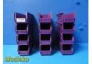 Lot of 12 Akro-Mills 30224Purple Plastic Storage Bins (11 x 4.25 x 4") ~ 30838