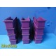 Lot of 12 Akro-Mills 30224Purple Plastic Storage Bins (11 x 4.25 x 4") ~ 30838