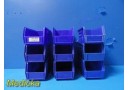 Lot of 9 Akro-Mils 30230 Blue Plastic Storage Bins (11 x 5.5 x 5") ~ 30839