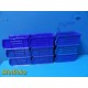 Lot of 9 Akro-Mils 30230 Blue Plastic Storage Bins (11 x 5.5 x 5") ~ 30839