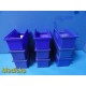 Lot of 9 Akro-Mils 30230 Blue Plastic Storage Bins (11 x 5.5 x 5") ~ 30839