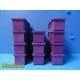 Lot of 11 Akro-Mils 30224 Purple Plastic Storage Bins (11 x 4.25 x 4") ~ 30840