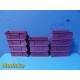 Lot of 11 Akro-Mils 30224 Purple Plastic Storage Bins (11 x 4.25 x 4") ~ 30840