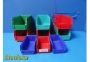 Lot of 9 Akro-Mils 30210,30220,30230 Plastic Storage Bins (Various Sizes)~30841