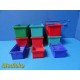 Lot of 9 Akro-Mils 30210,30220,30230 Plastic Storage Bins (Various Sizes)~30841