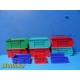 Lot of 9 Akro-Mils 30210,30220,30230 Plastic Storage Bins (Various Sizes)~30841