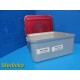 Aesculap Sterilization Container W/ Lid & Retention Plate, 11x10.75x4.75" ~30924