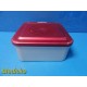 Aesculap Sterilization Container W/ Lid & Retention Plate, 11x10.75x4.75" ~30924