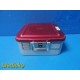 Aesculap Sterilization Container W/ Lid & Retention Plate, 11x10.75x4.75" ~30924