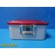 Aesculap Sterilization Container W/ Lid & Retention Plate, 11x10.75x4.75" ~30924