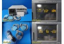 GE 0126 120 Series Fetal Monitor W/ 2X Ultrasound & 1X Toco Transducers ~ 31408