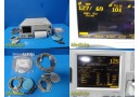 GE 120 Series model 0129 Maternal Fetal Monitor W/ US & Toco Transducers ~ 32217