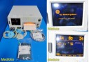 GE 120 Series model 0128 Maternal Fetal Monitor W/ 2X US & Toco Transducer~31195