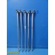 5X Zimmer Chick Orthopedics Traction Frame Plain Bar W/ Swivel Clamp 48" ~33764