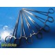 11X V. Mueller SU2752 (7.25") SA2750 (6.5") Pean Artery Forceps, Straight ~34559