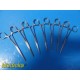 11X Weck,Pilling,Storz,Stille,Jarit,V.Mueller Assorted Rochester Forceps ~ 34546