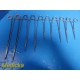 9X V. Mueller, Pilling, Weck, SSI Ultra Assorted General Surgery Forceps ~ 34565