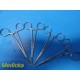 8X Pilling Weck V.Mueller Konig Lawton Jarit Assorted Hemostatic Forceps ~ 34566