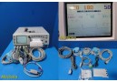 GE 250 Model 259CX-A Fetal Monitor, US+TOCO Transducers, Leads, Clicker ~ 34287