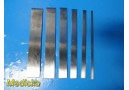 6X Jarit Assorted Lambotte Osteotomes Straight ¼ to 1½" Stainless Steel ~34296