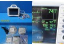 GE Dash 3000 (NBP, Temp, SpO2 & ECG) Patient Monitor W/ Patient Leads ~ 34312