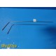 2X Pilling & V.Muller Aspiration/Suction Tube Angled Bulbous Head 12"/16"~34404