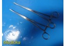 Lot of 2 Integra Jarit 305-200 Pennington Tissue Forceps Straight 8¼" ~ 34923