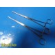 Lot of 2 Integra Jarit 305-200 Pennington Tissue Forceps Straight 8¼" ~ 34923