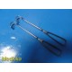 2X Sharp & Smith Thyroid Goiter Retractor, Goelet Green, 8.5" ~ 34925