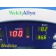 Welch Allyn 53NTO Spot Vital Signs Monitor W/ PSU & Leads (TEMP,SPO2,NBP) ~34727