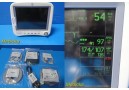 2006 GE Dash 4000 Patient Monitor (TEMP, SpO2, ECG, NBP) W/ Leads ~ 35119